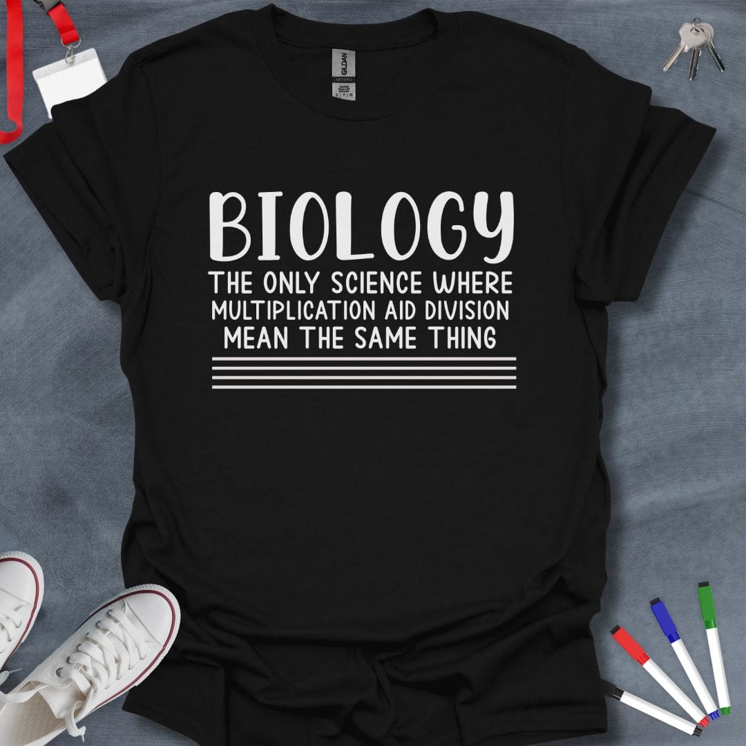 Teacher T-Shirt Black / S Biology Science Humor T-Shirt