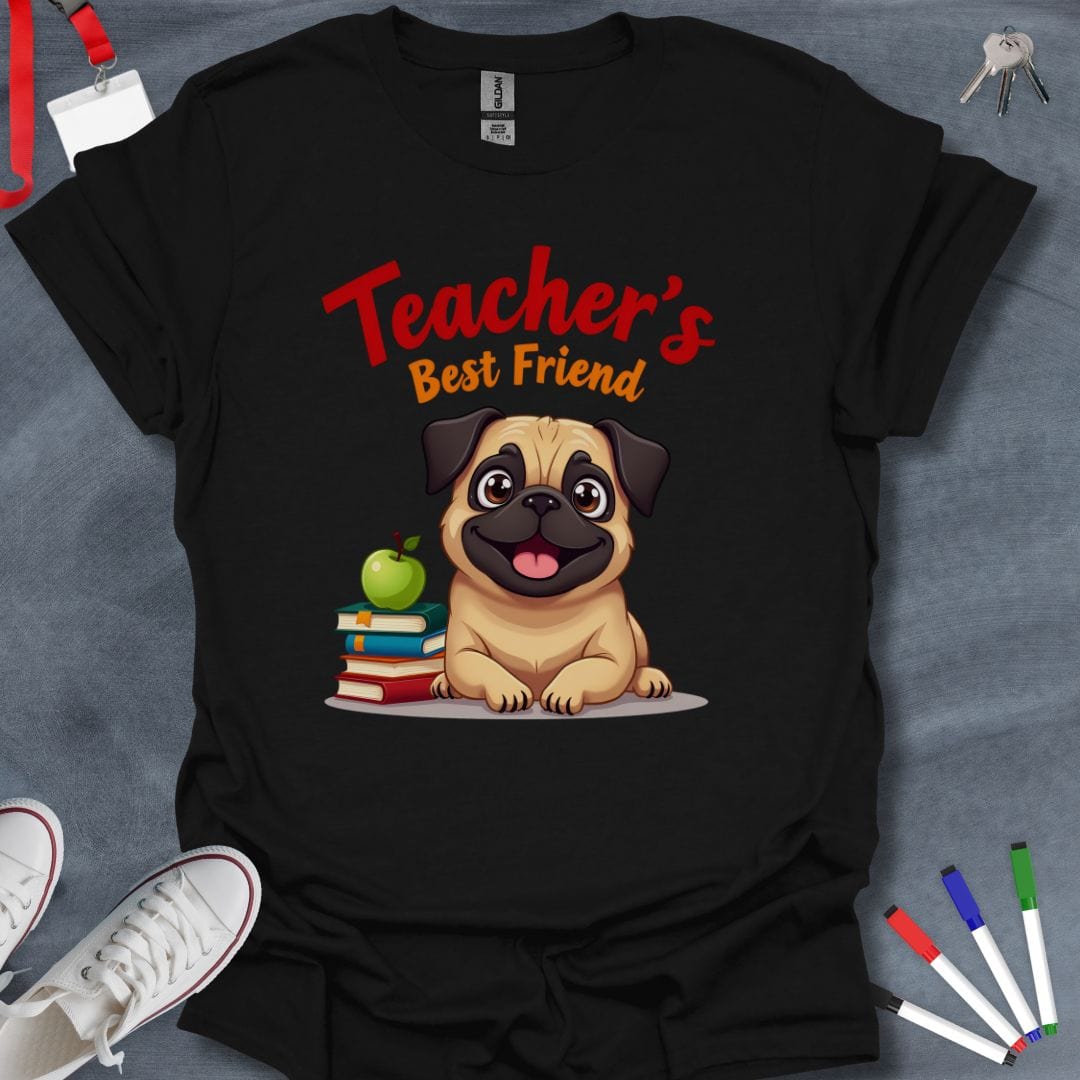 Teacher T-Shirt Black / S Pug Pals Educator T-Shirt