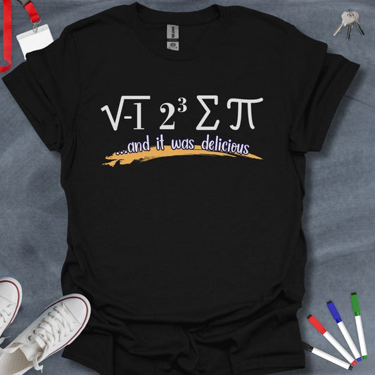 Teacher T-Shirt Black / S I Ate Some Pi and It Was Delicious T-Shirt