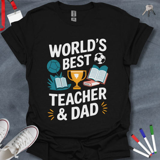 Teacher T-Shirt Black / S Champion Educator Dad T-Shirt