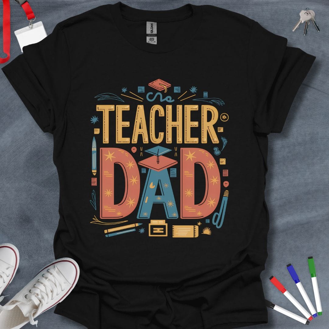 Teacher T-Shirt Black / S Educational Champion Dad T-Shirt