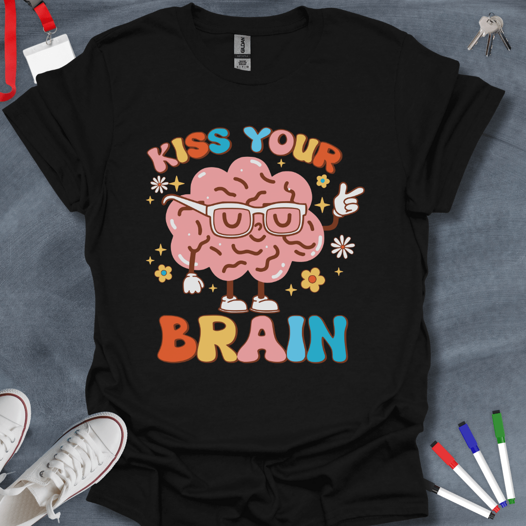 Teacher T-Shirt Black / S Kiss Your Brain T-Shirt