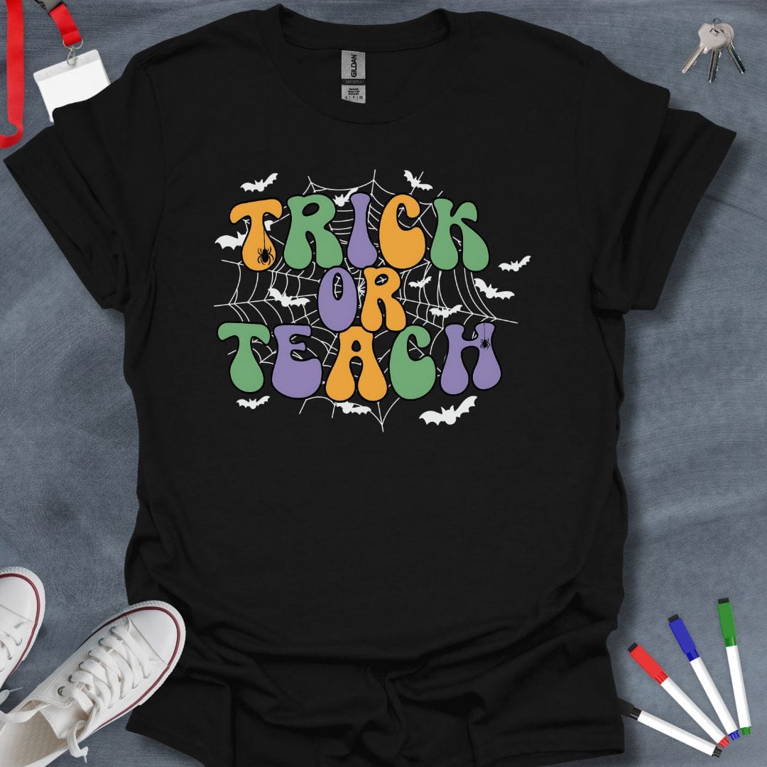 Teacher T-Shirt Black / S Trick or Teach Halloween T-Shirt