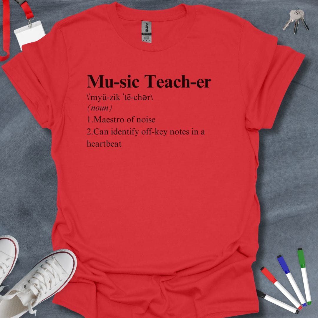 Teacher T-Shirt Red / S Musical Maestro T-Shirt