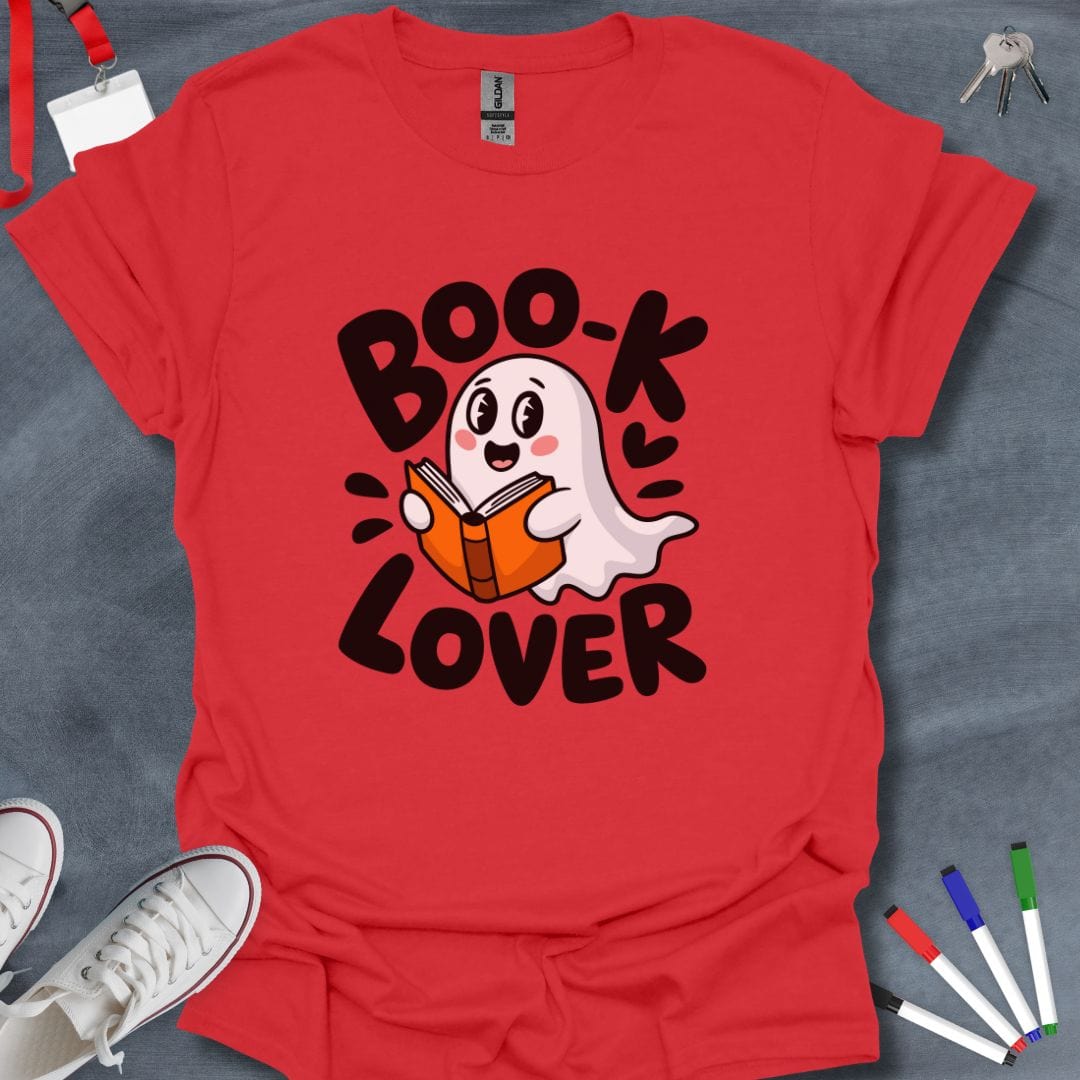 Teacher T-Shirt Red / S Spooky Study Buddy Teacher T-Shirt