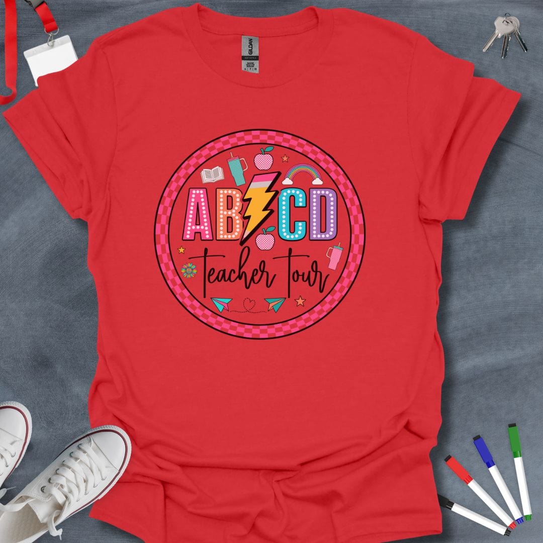 Teacher T-Shirt Red / S AB/CD Teacher Rock T-Shirt