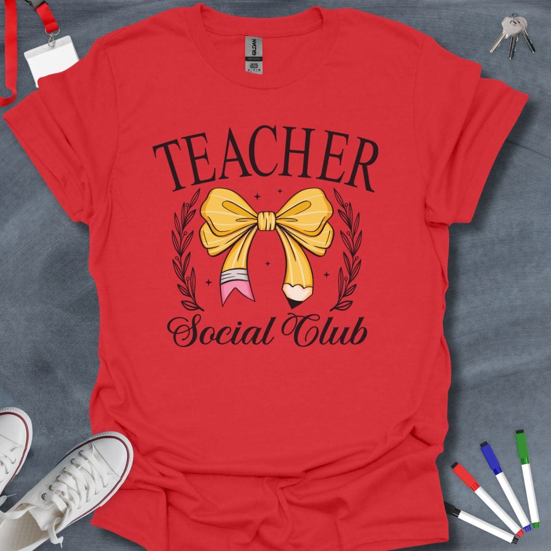 Teacher T-Shirt Red / S Teacher Social Club T-Shirt