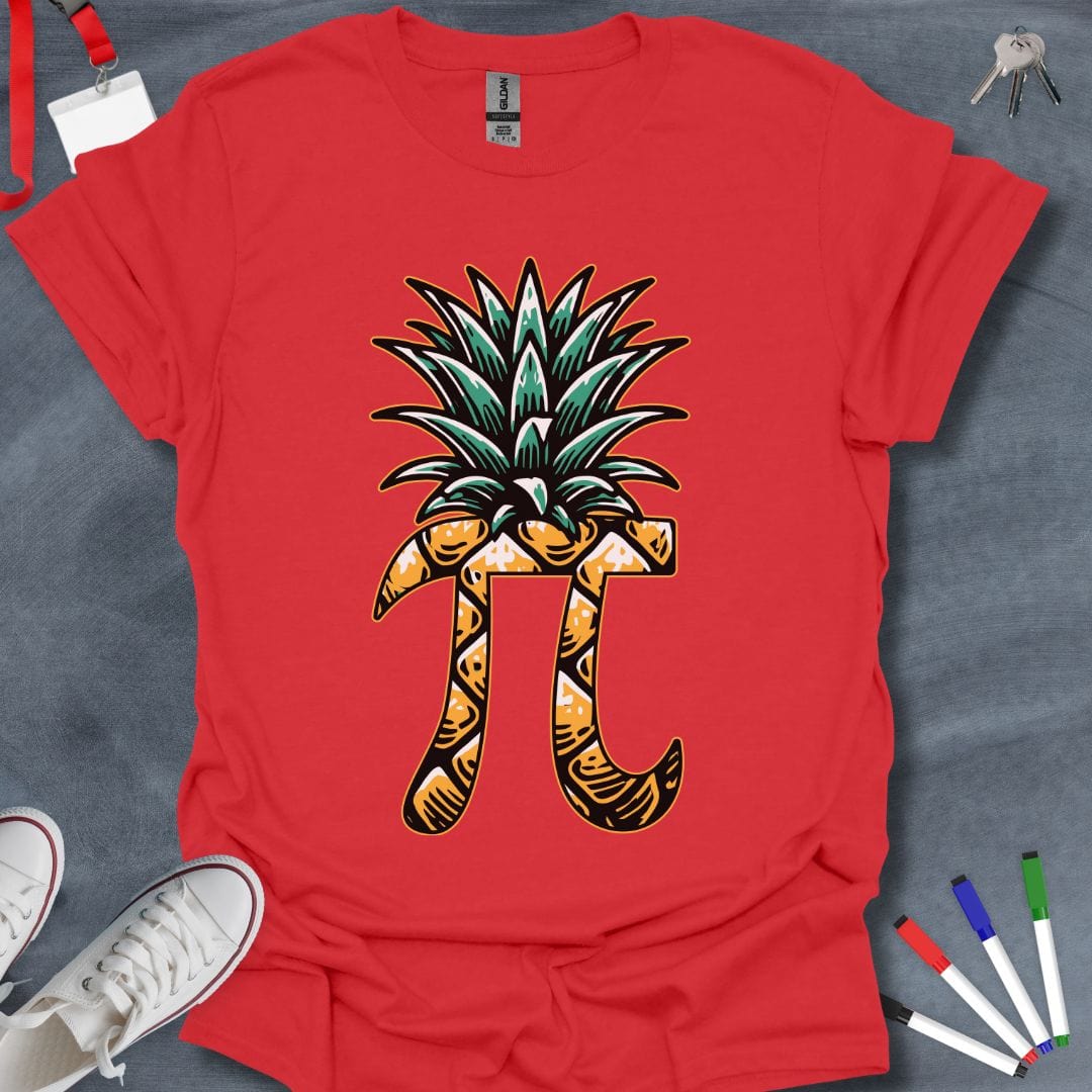 Teacher T-Shirt Red / S Tropical Pi T-Shirt