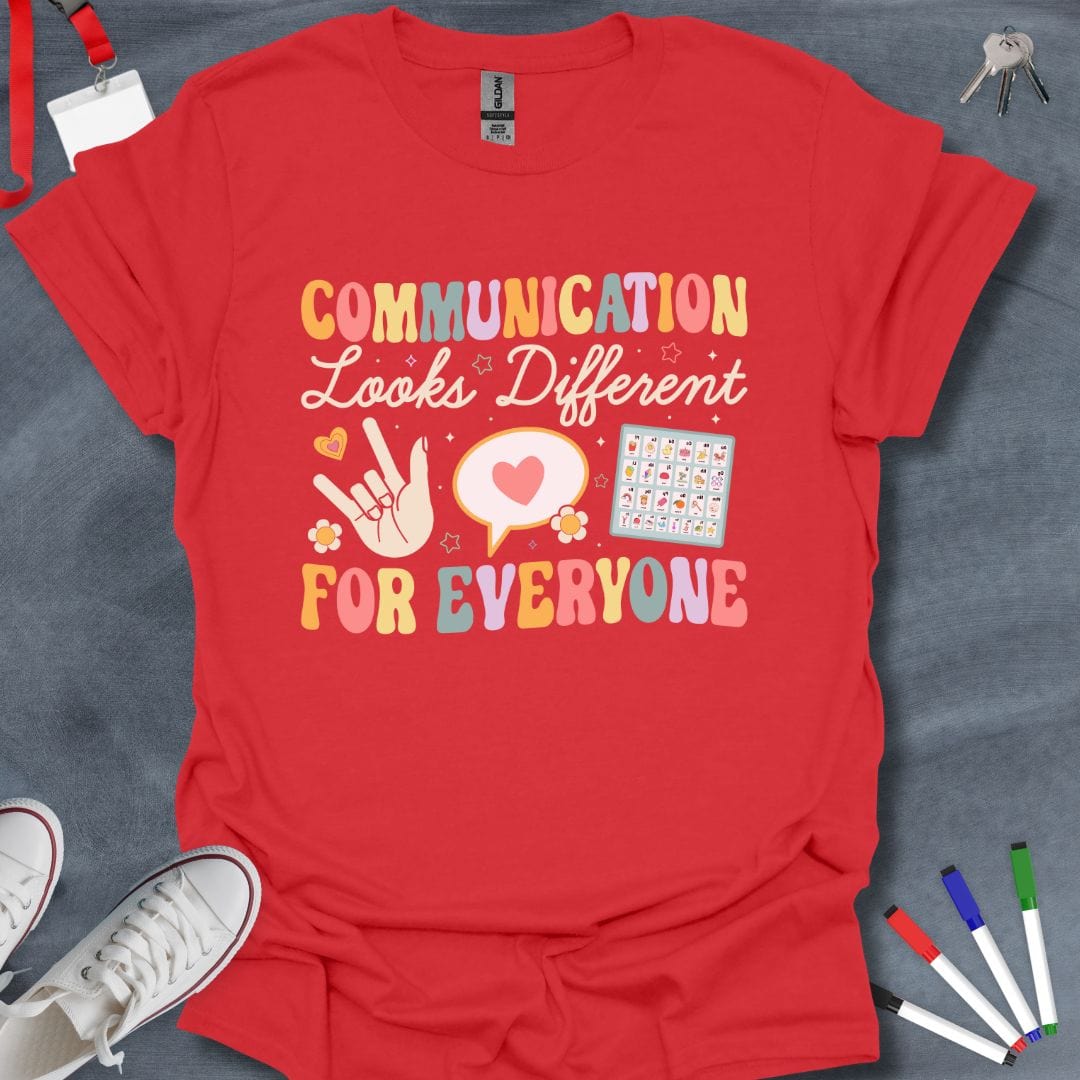 Teacher T-Shirt Red / S Diverse Communication T-Shirt