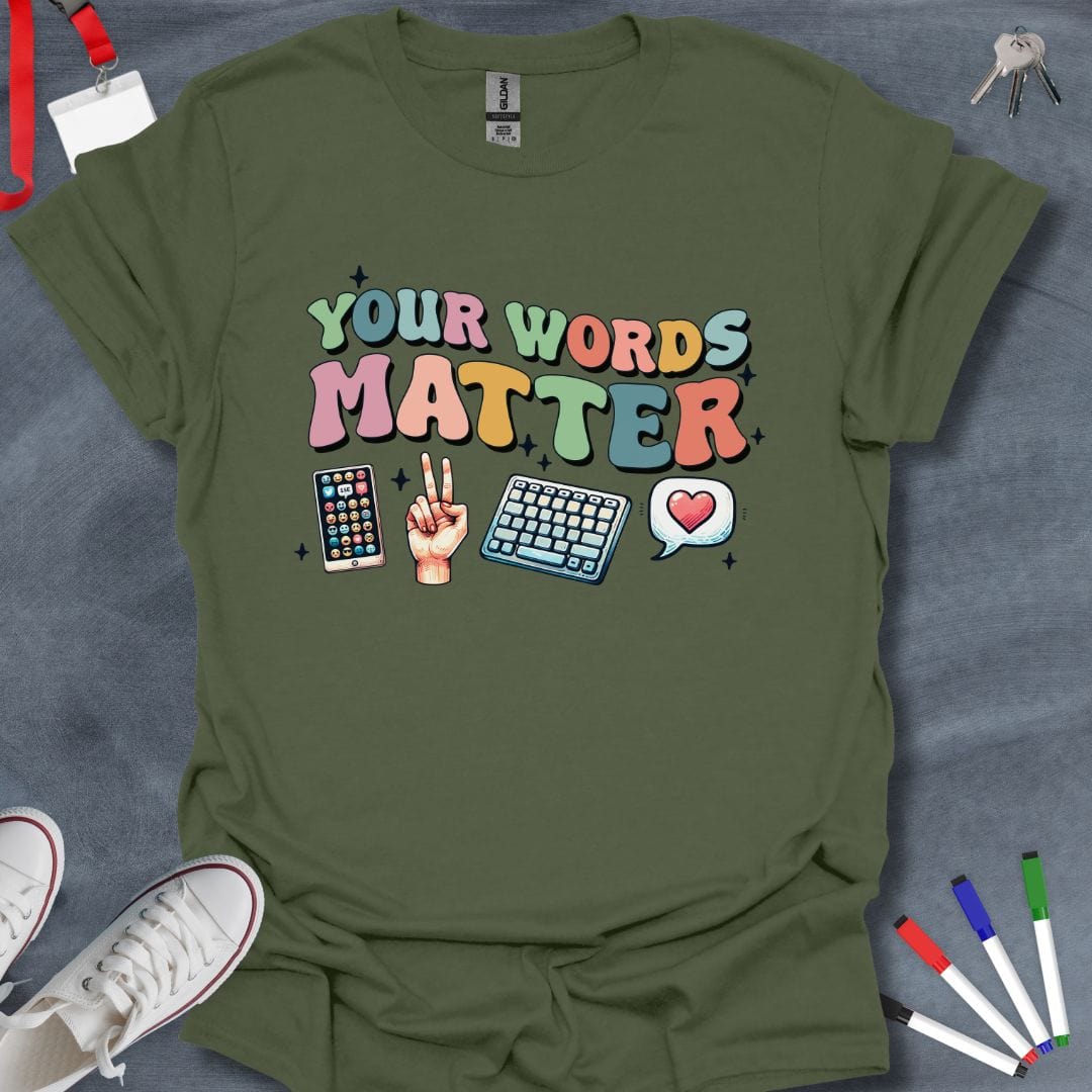 Teacher T-Shirt Military Green / S Communicative Impact T-Shirt