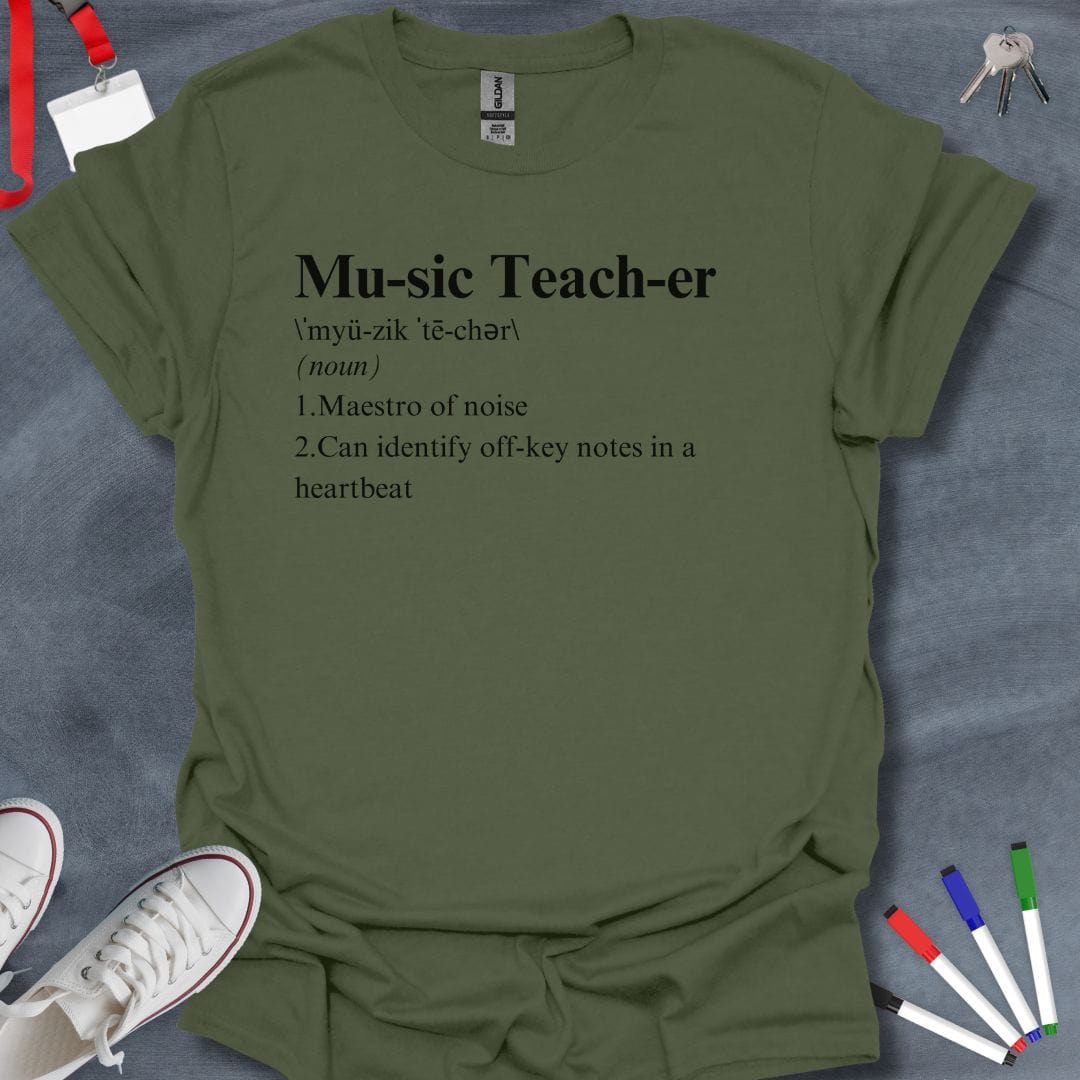 Teacher T-Shirt Military Green / S Musical Maestro T-Shirt