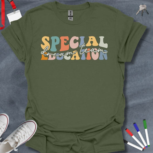 Teacher T-Shirt Military Green / S Special Education Dream Team T-Shirt