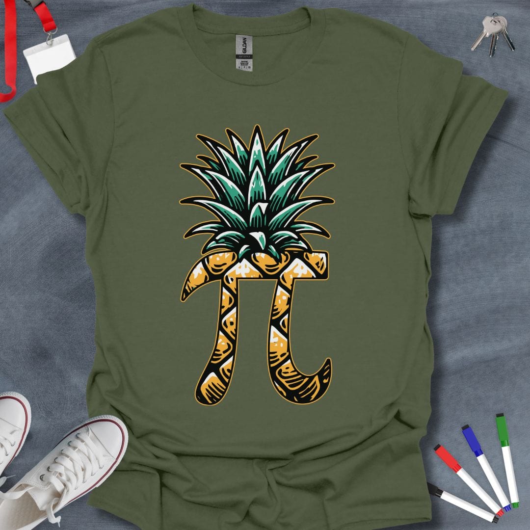 Teacher T-Shirt Military Green / S Tropical Pi T-Shirt