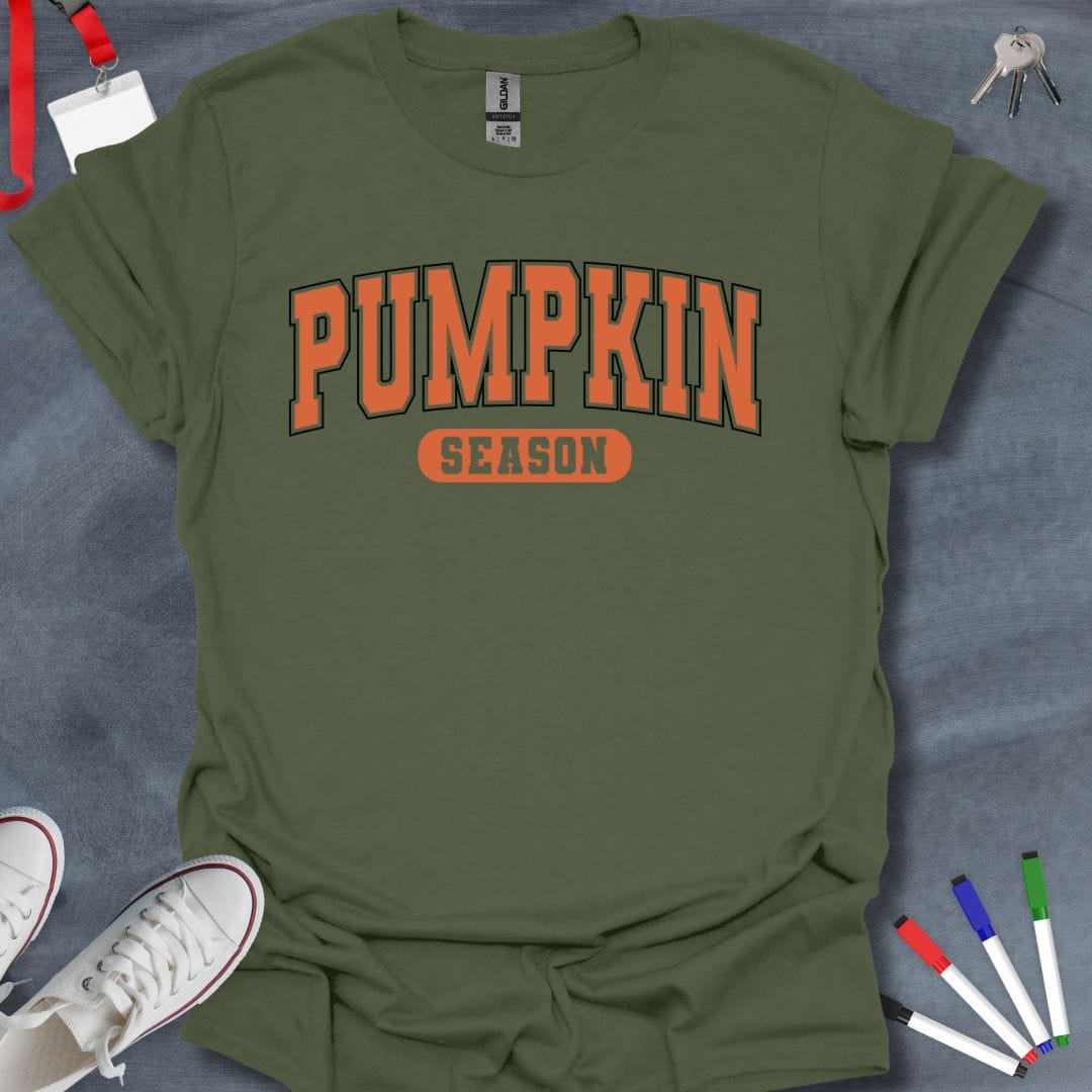 Teacher T-Shirt Military Green / S Pumpkin Season T-Shirt