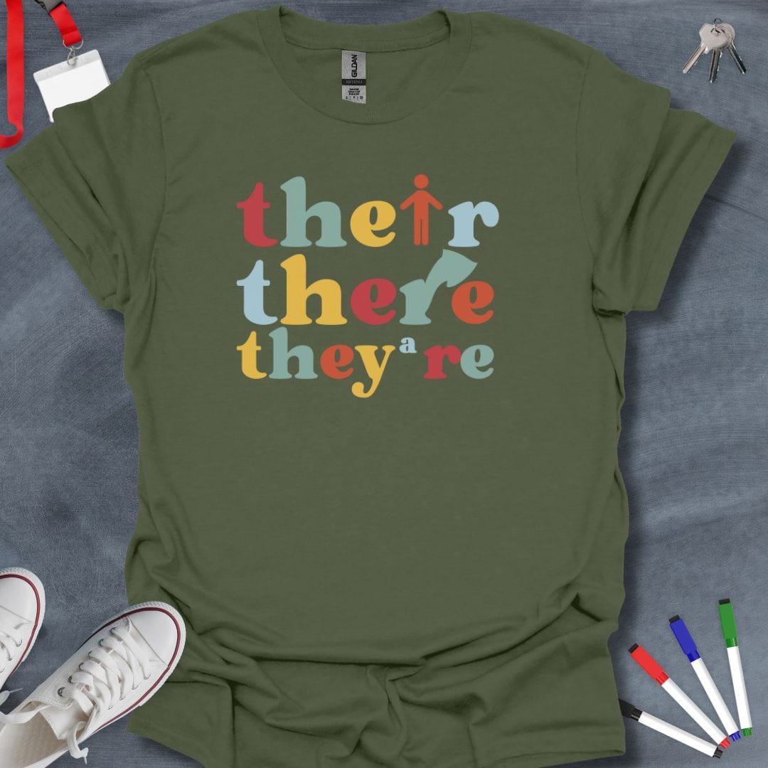 Teacher T-Shirt Military Green / S Grammar Guru T-Shirt