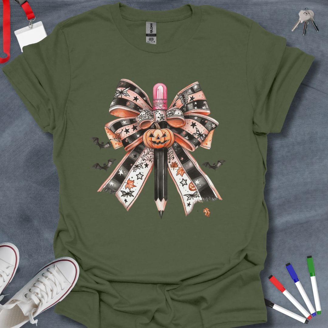 Teacher T-Shirt Military Green / S Spooky Coquette T-Shirt