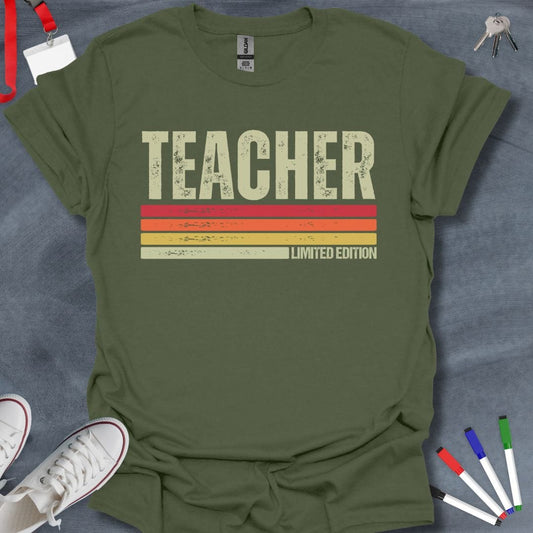 Teacher T-Shirt Military Green / S Retro Teacher Limited Edition T-Shirt