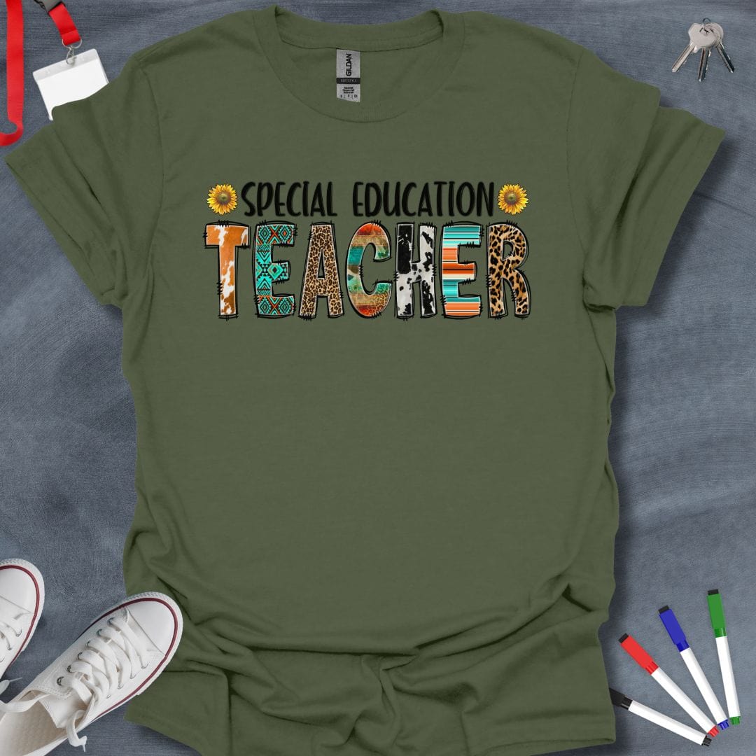 Teacher T-Shirt Military Green / S Wild Style Teacher T-Shirt