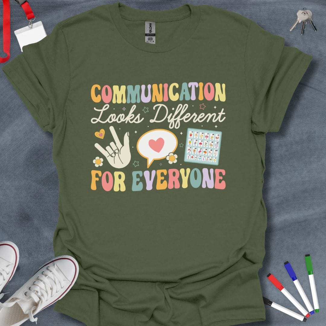 Teacher T-Shirt Military Green / S Diverse Communication T-Shirt