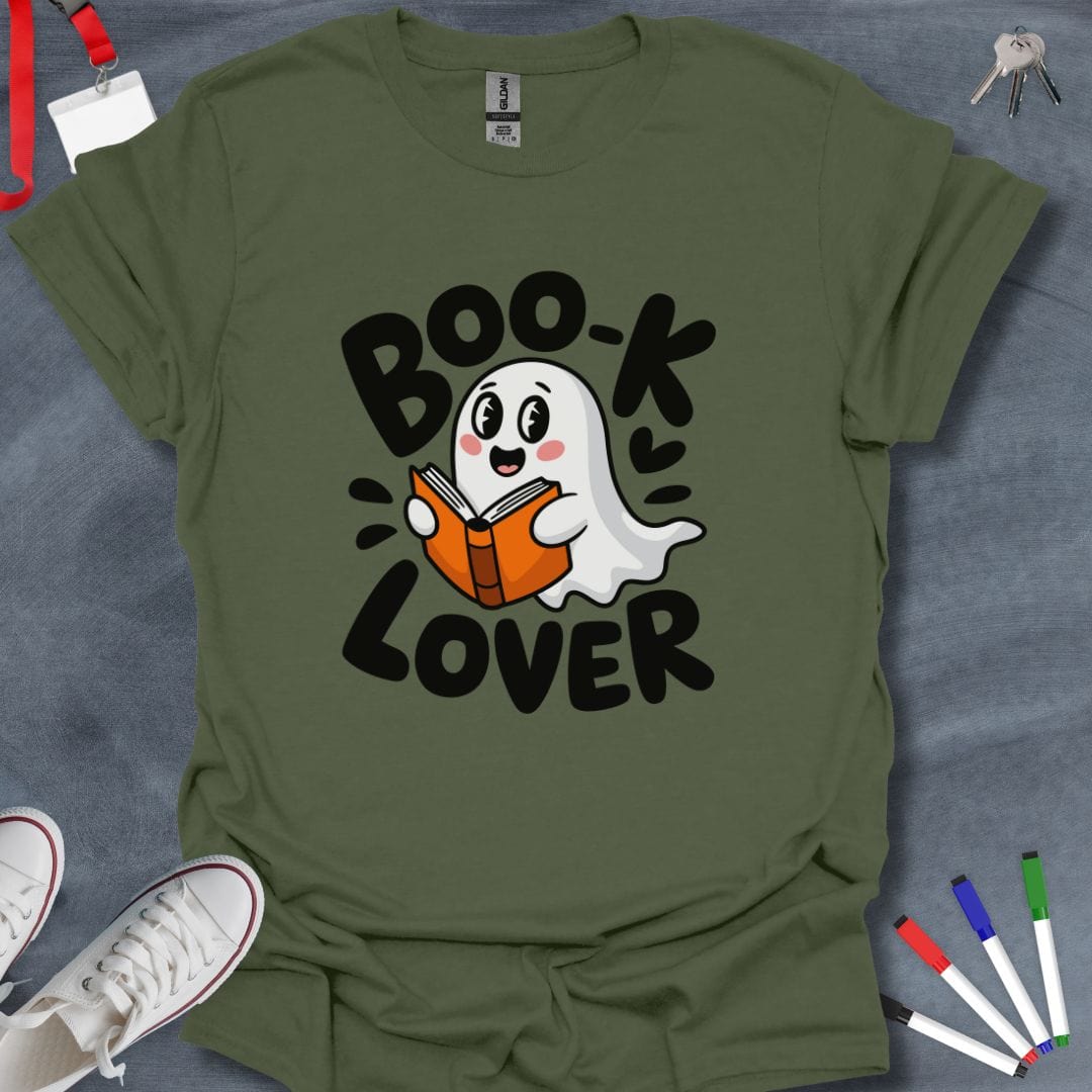 Teacher T-Shirt Military Green / S Spooky Study Buddy Teacher T-Shirt