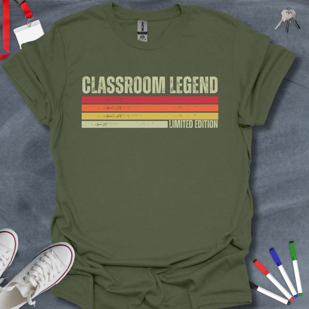 Teacher T-Shirt Military Green / S Classroom Legend Vintage T-Shirt