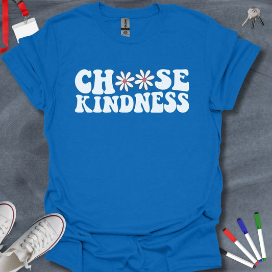 Teacher T-Shirt Royal / S Educational Kindness Statement T-Shirt