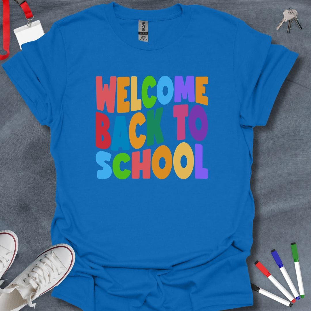 Teacher T-Shirt Royal / S Welcome Back to School T-Shirt