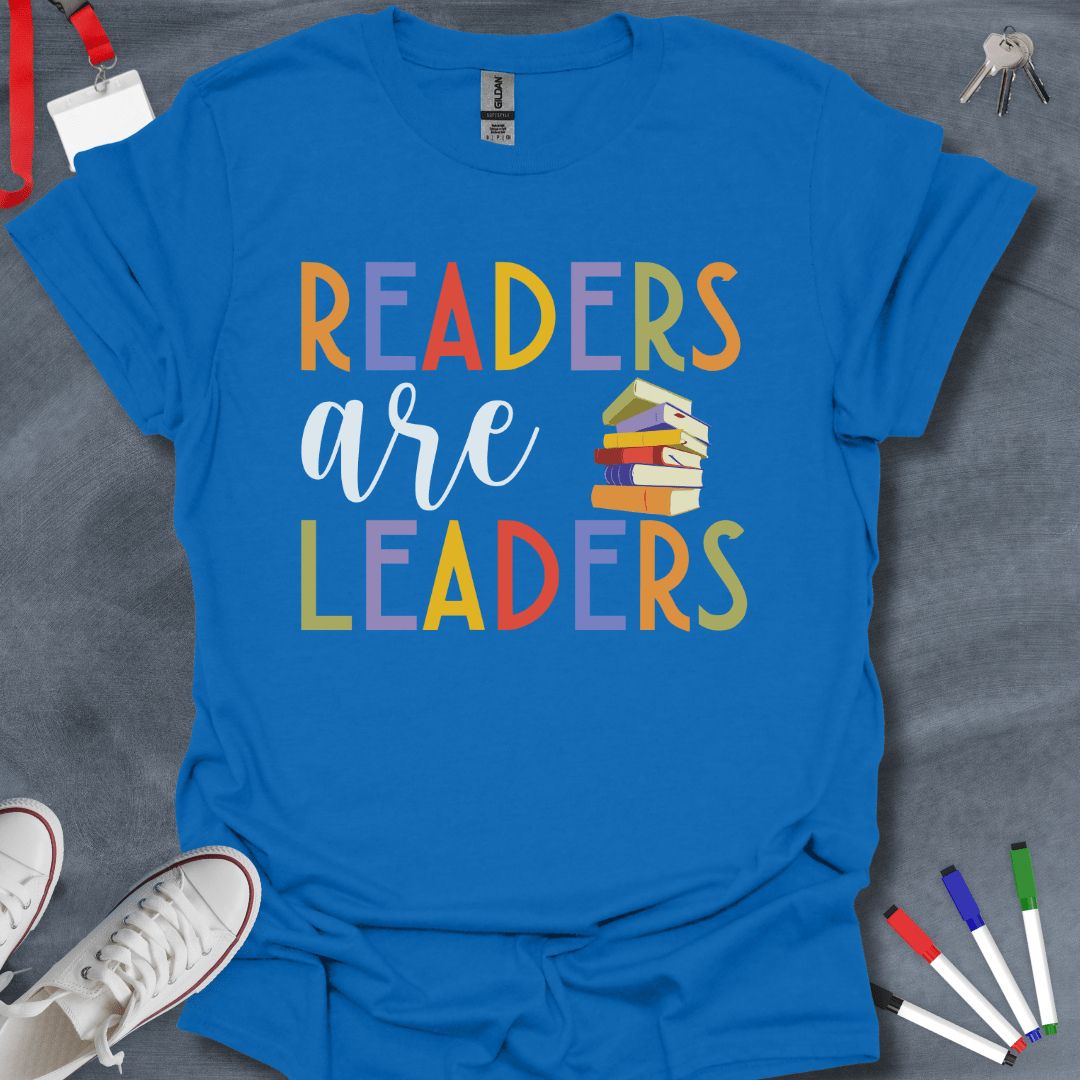 Teacher T-Shirt Royal / S Readers Are Leaders T-Shirt