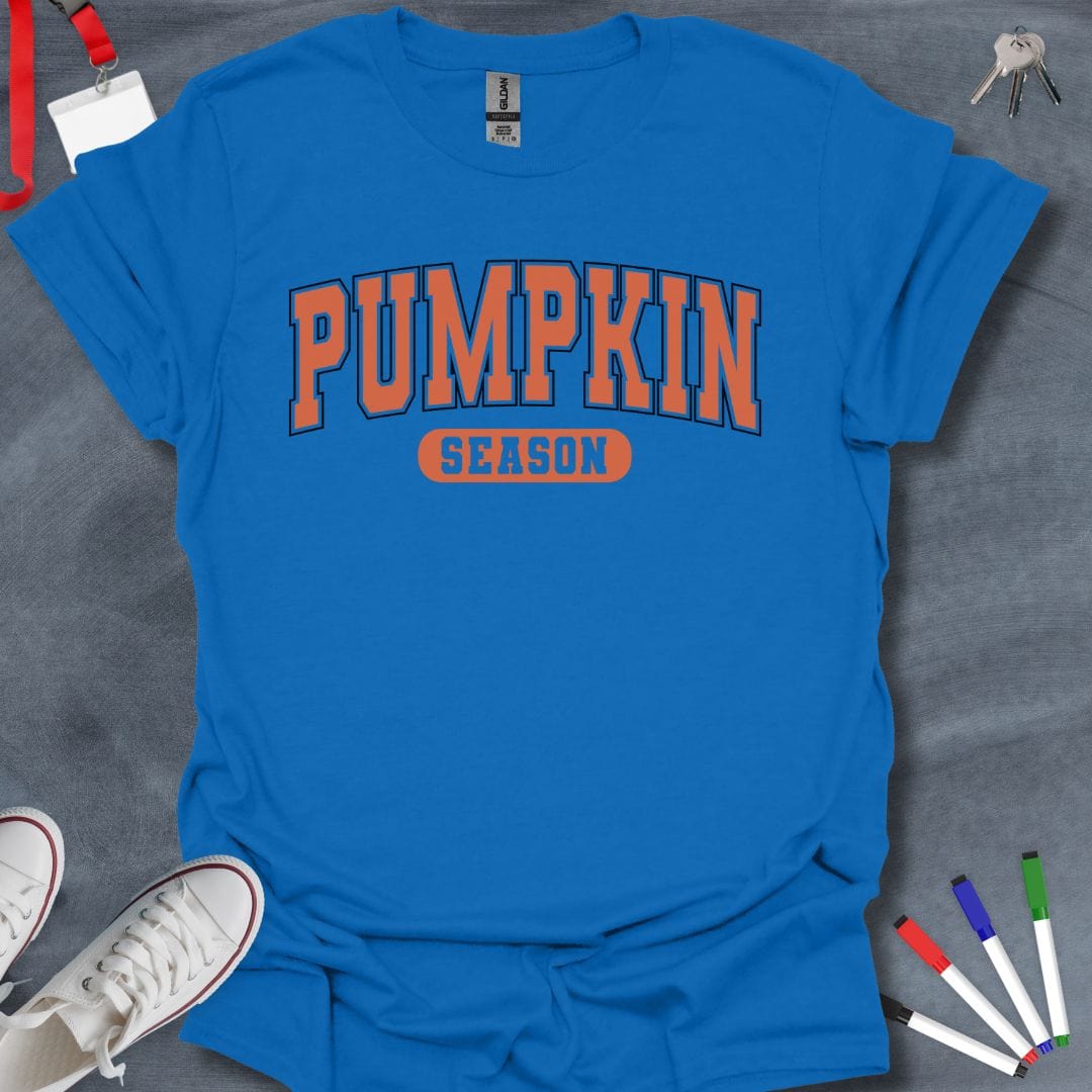 Teacher T-Shirt Royal / S Pumpkin Season T-Shirt