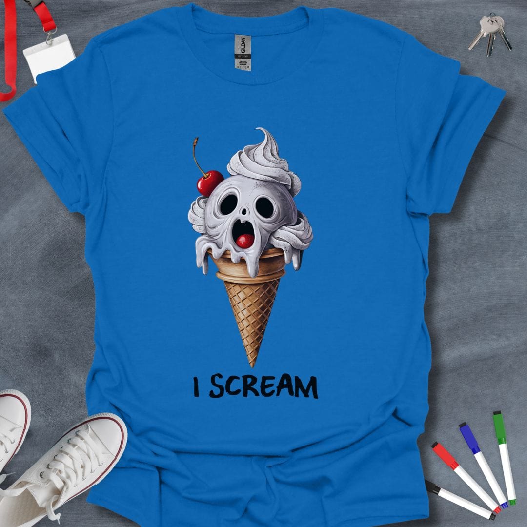 Teacher T-Shirt Royal / S Spooky Ice Cream Skull T-Shirt