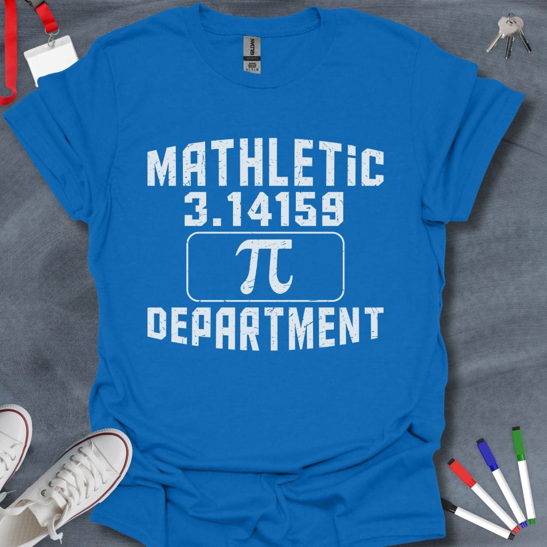 Teacher T-Shirt Royal / S Mathletic Department Pi T-Shirt