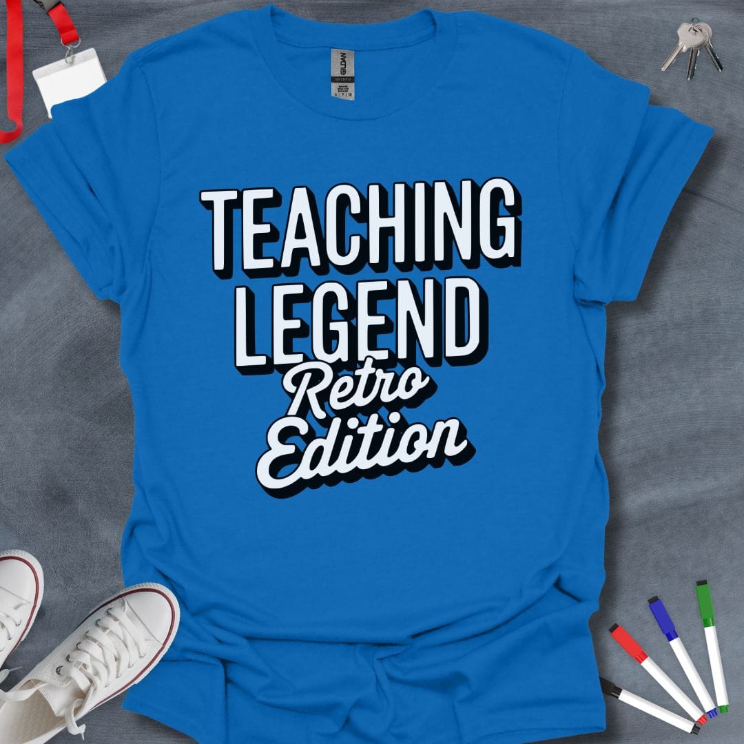 Teacher T-Shirt Royal / S Teaching Legend Retro Edition T-Shirt