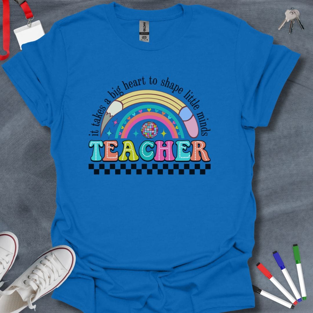 Teacher T-Shirt Royal / S Teacher Rainbow T-Shirt