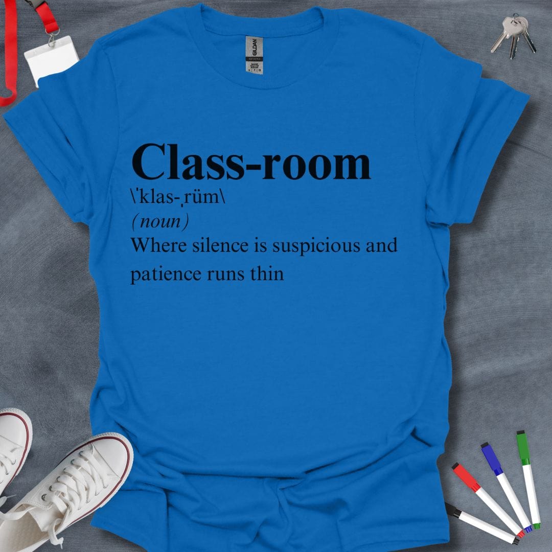 Teacher T-Shirt Royal / S Classroom Definition T-Shirt