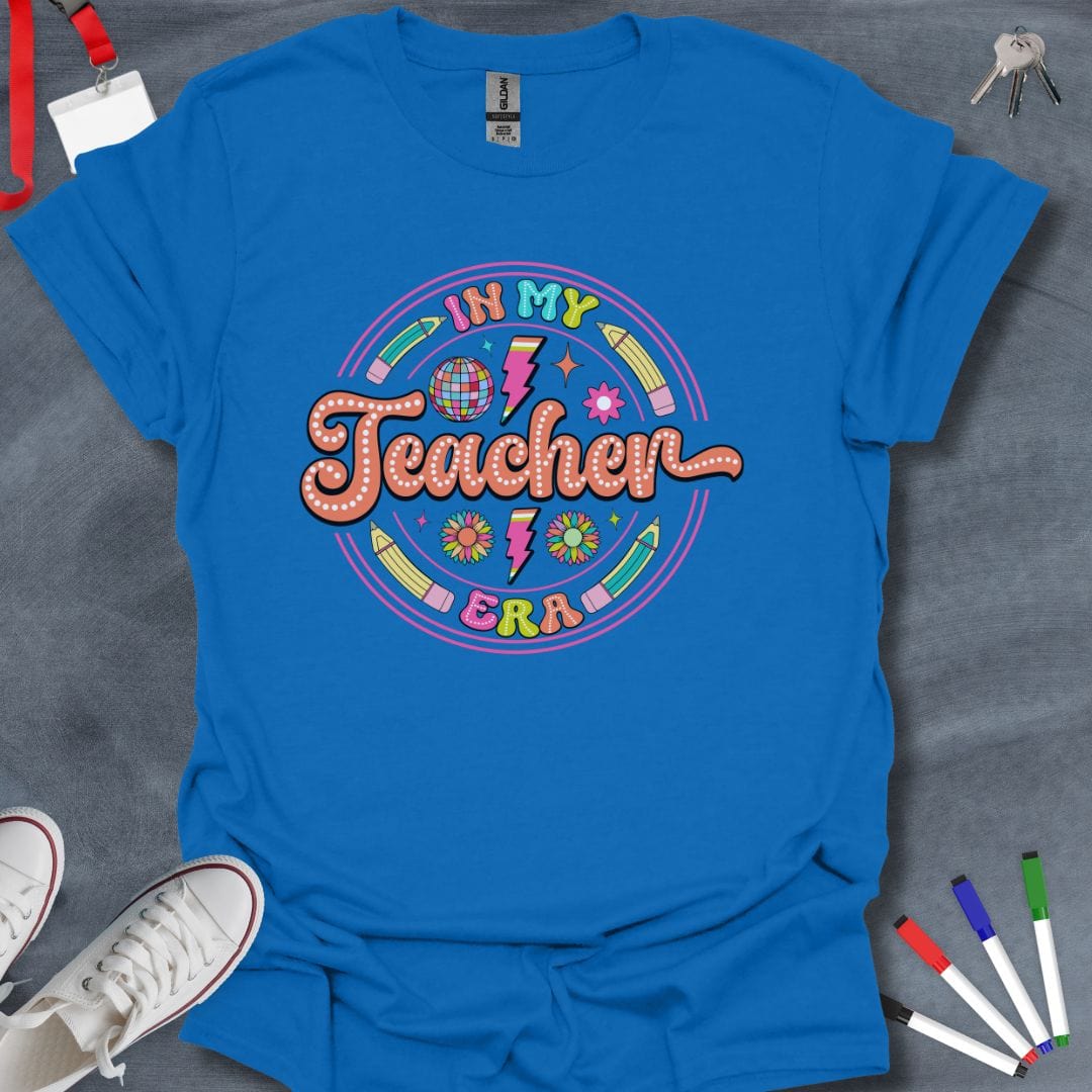 Teacher T-Shirt Royal / S In My Teacher Era T-Shirt