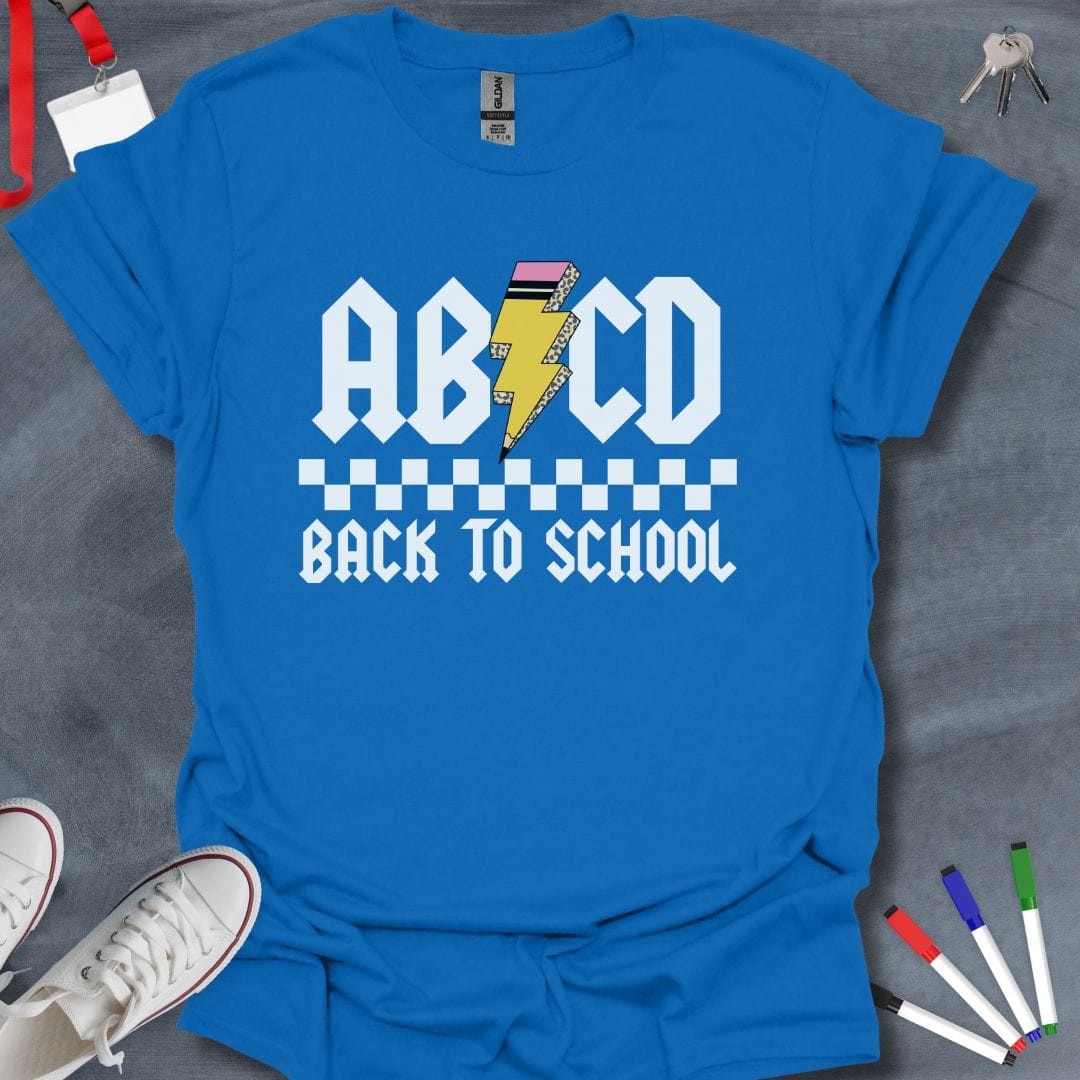 Teacher T-Shirt Royal / S ABCD Back to School T-Shirt