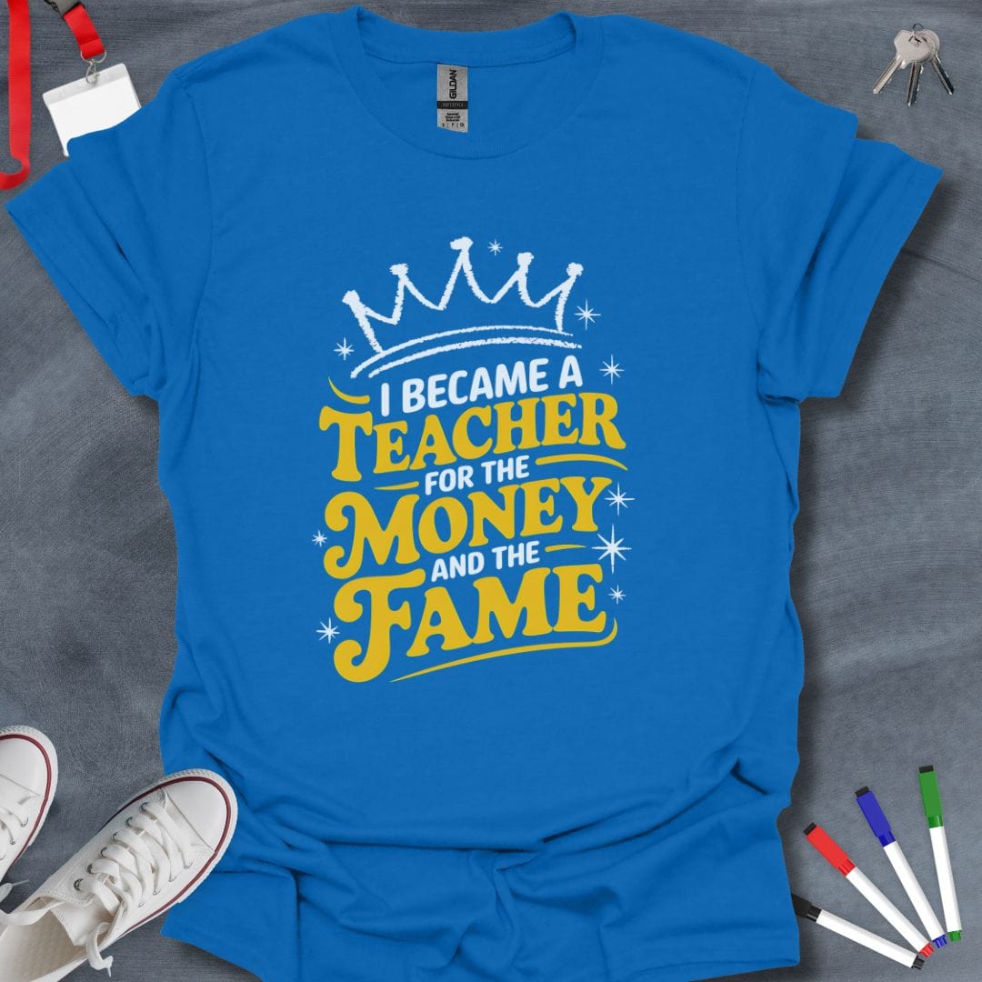 Teacher T-Shirt Royal / S Royal Teaching Perks T-Shirt