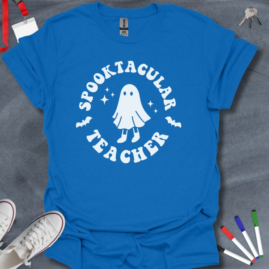 Teacher T-Shirt Royal / S Spooktacular Teacher T-Shirt