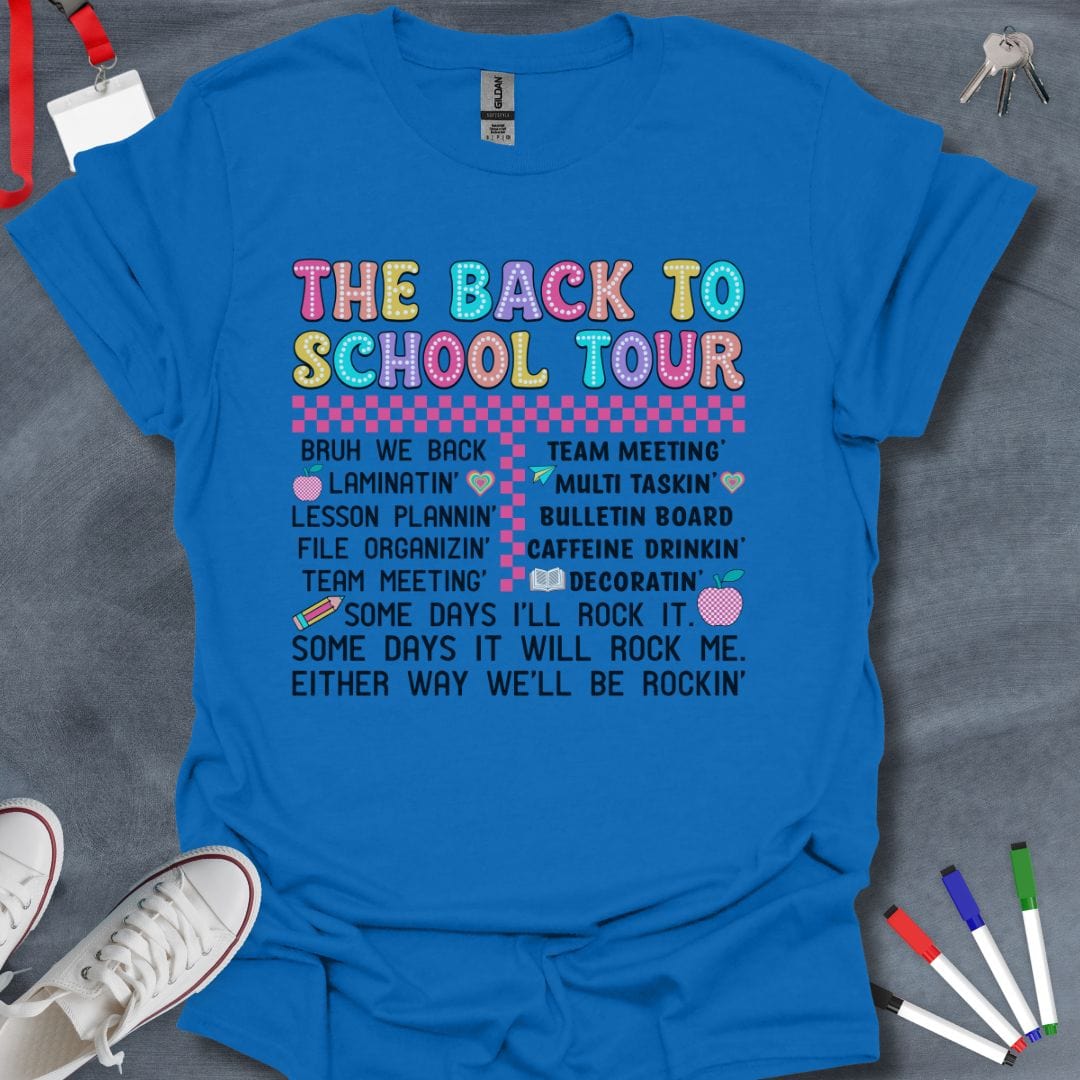 Teacher T-Shirt Royal / S The Back to School Tour T-Shirt