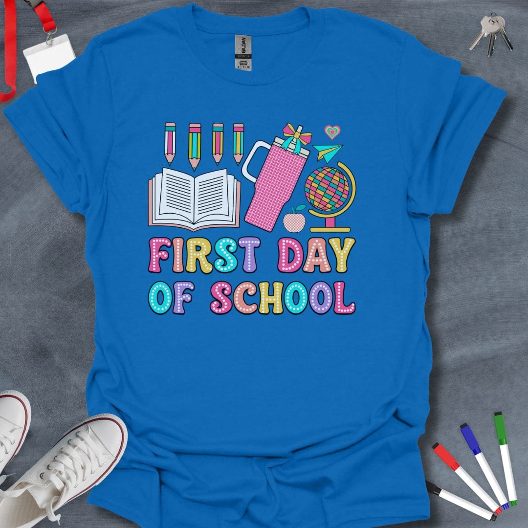 Teacher T-Shirt Royal / S First Day of School Essentials T-Shirt