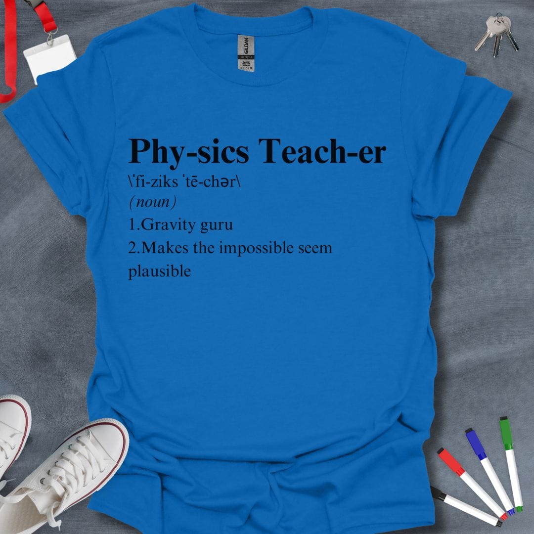 Teacher T-Shirt Royal / S Physics Genius T-Shirt