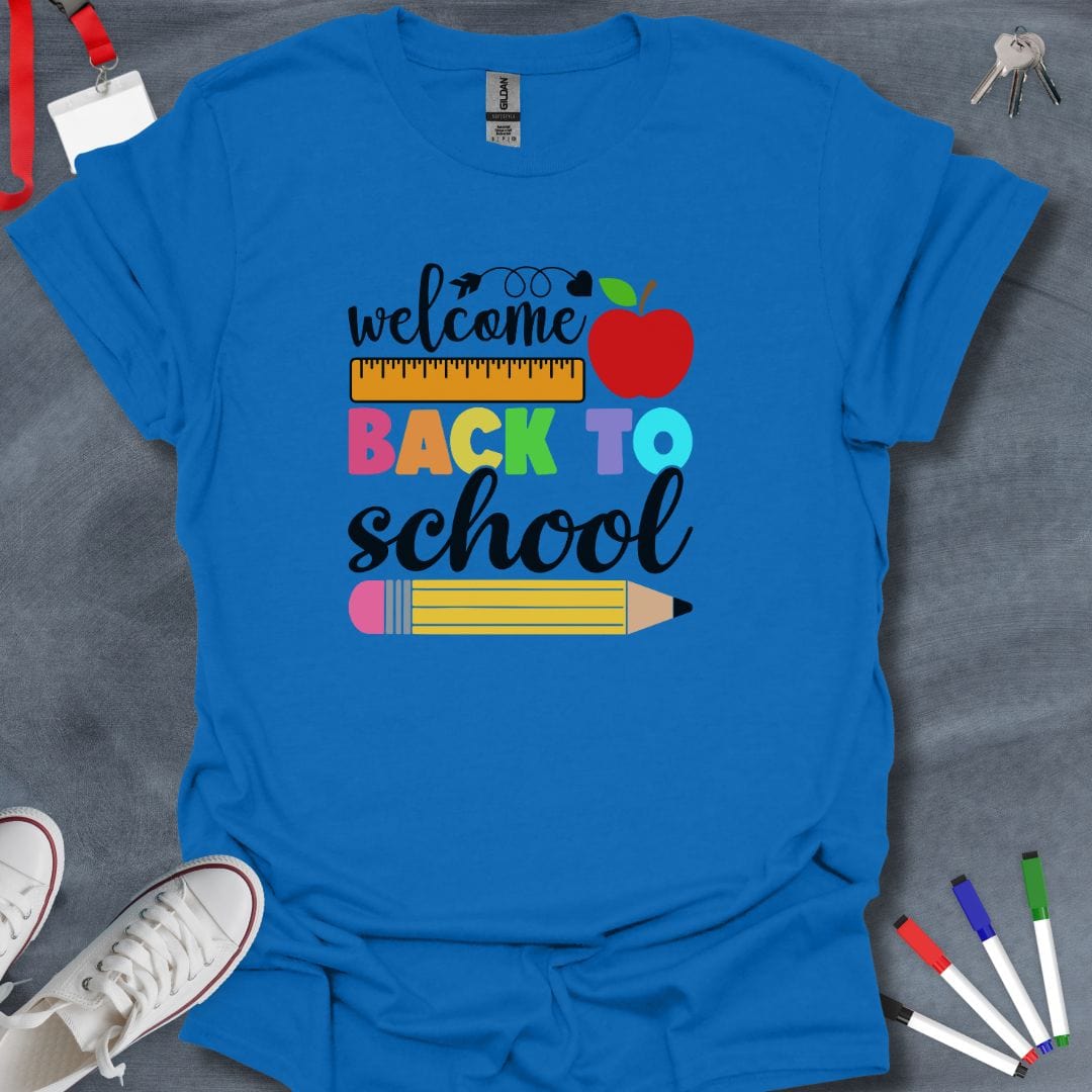 Teacher T-Shirt Royal / S Colorful Back to School T-Shirt