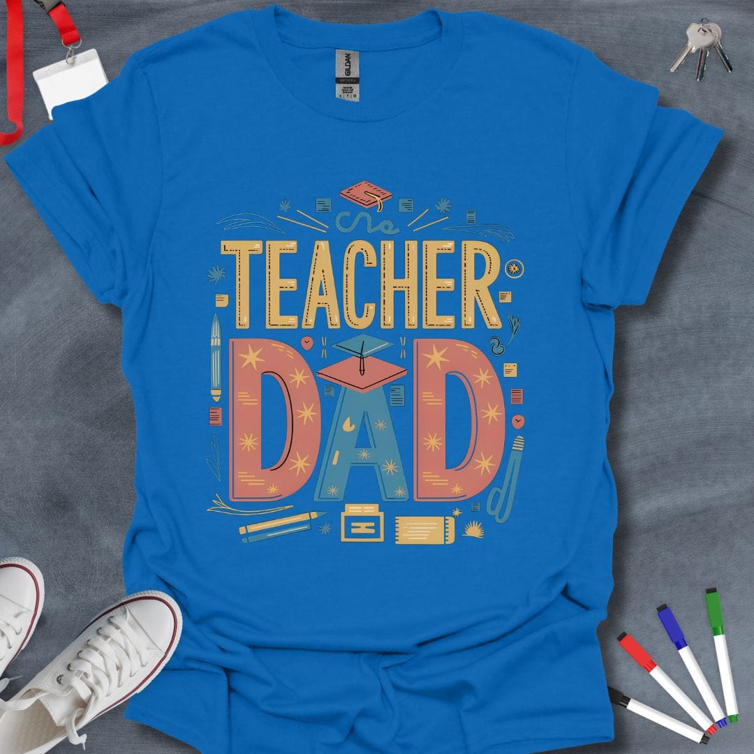 Teacher T-Shirt Royal / S Educational Champion Dad T-Shirt