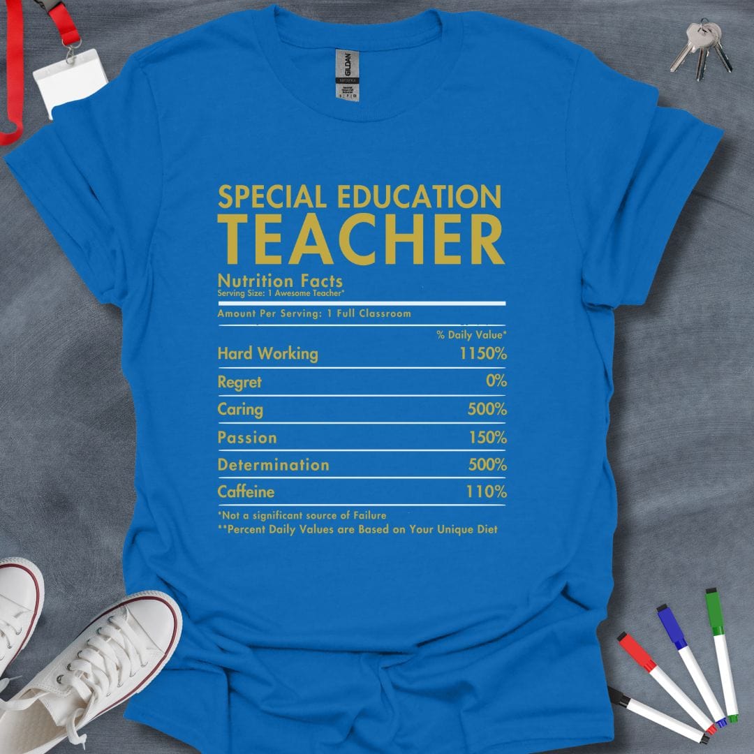 Teacher T-Shirt Royal / S Special Ed Teacher Stamina T-Shirt