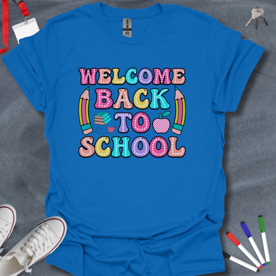 Teacher T-Shirt Royal / S Welcome Back to School T-Shirt