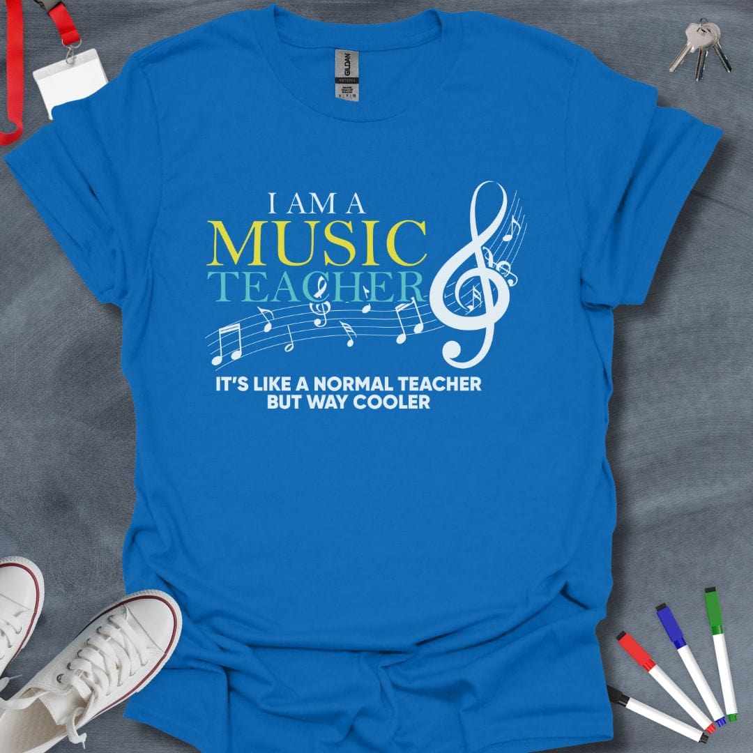 Teacher T-Shirt Royal / S Music Teacher Cool T-Shirt