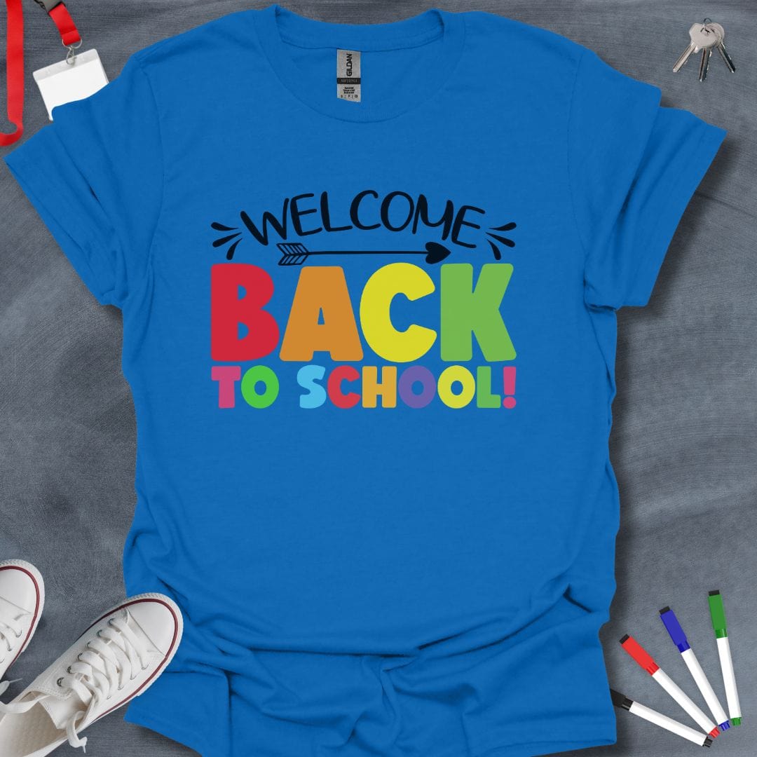 Teacher T-Shirt Royal / S Bold Back to School T-Shirt