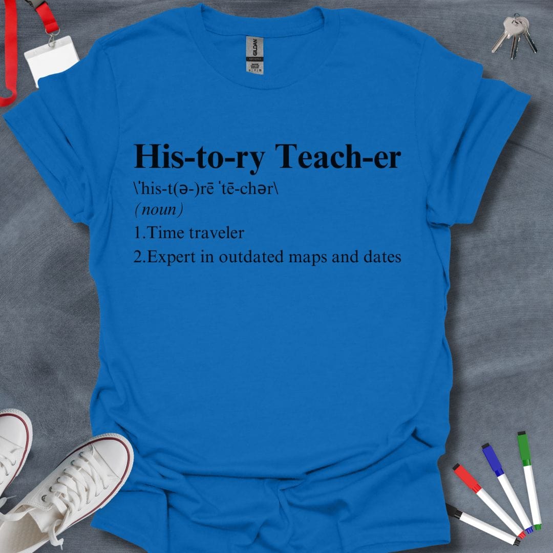 Teacher T-Shirt Royal / S History Buff T-Shirt