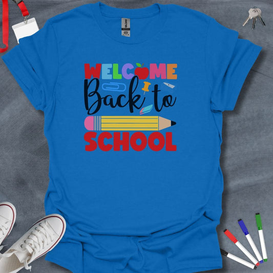 Teacher T-Shirt Royal / S Welcome Back to School T-Shirt