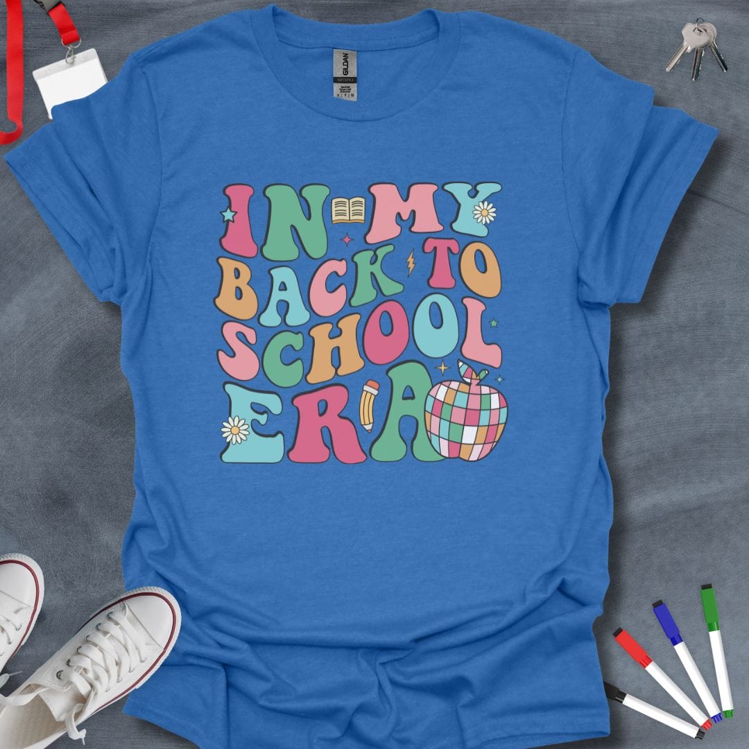 Teacher T-Shirt Heather Royal / S In My Back to School Era T-Shirt